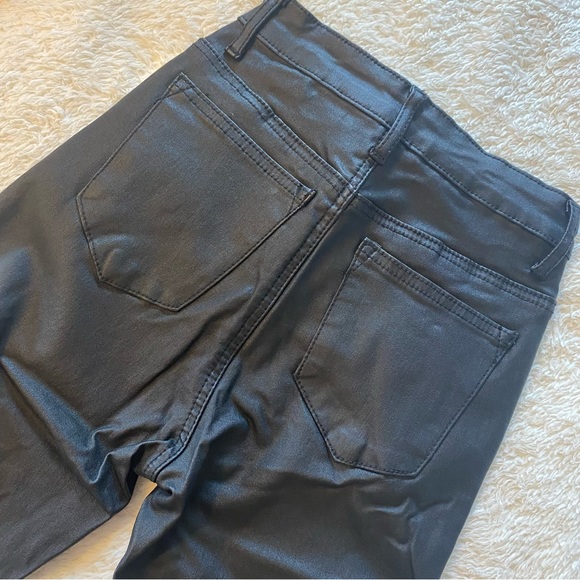 Edikted LUNA FAUX LEATHER FLARE JEANS - Picture 8 of 11